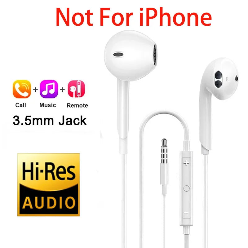 3.5mm Not For iPhone Color Wired In-Ear Earphones For iPhone And USB-C Devices
